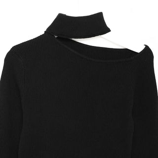 Choker cutoff knit
