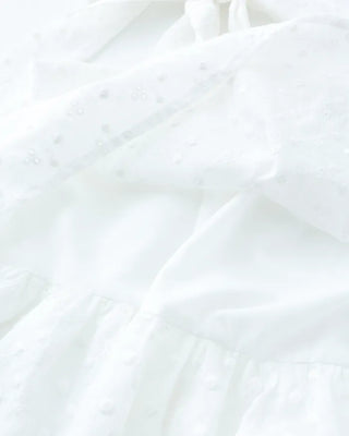 (ORIGINAL) Eyelet Tiered Ribbon Sleeveless Dress