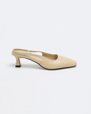 Slim Square Toe Slingback