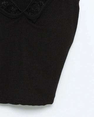 Lace camisole with built-in cups