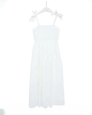 Ribbon flared long skirt