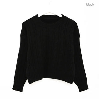 Twisted Cropped Knit