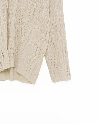 See-through perforated knit