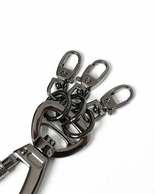 Carabiner buckle key ring