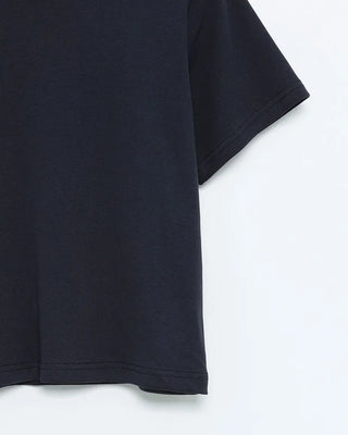 Semi-cropped short-sleeve T-shirt