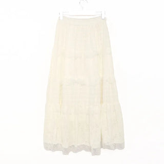 Lace long skirt