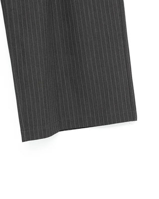 Striped string wide slacks
