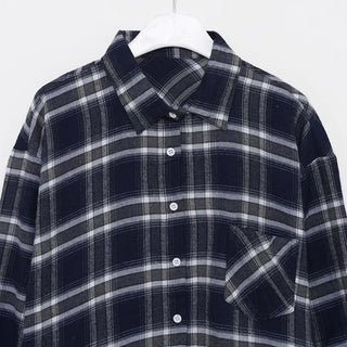 Oversized check shirt