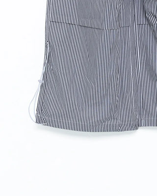 Long drawstring striped cargo pants