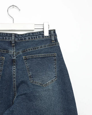 Loose-fit denim pants