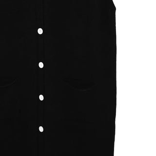 V-neck sleeveless long cardigan dress