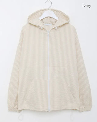 (Unisex) Becca Check Hooded Jacket
