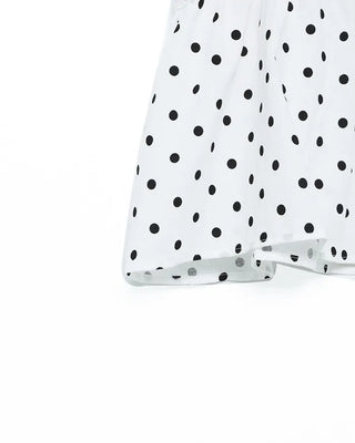 Polka Dot Ribbon Blouse
