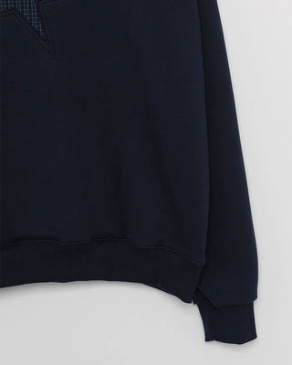 Front star embroidered sweatshirt
