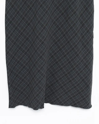 Checkered maxi skirt with drawstring waist