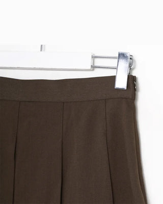 Pleated midi skirt