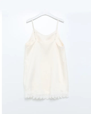 Lace mini camisole dress