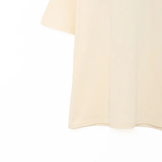Back lettering point short-sleeved T-shirt