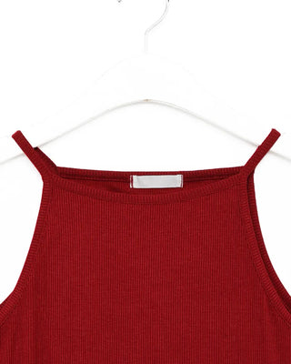 Simple ribbed slim American camisole