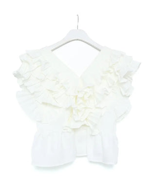 Big volume ruffle top