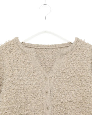 Boucle V-neck cardigan