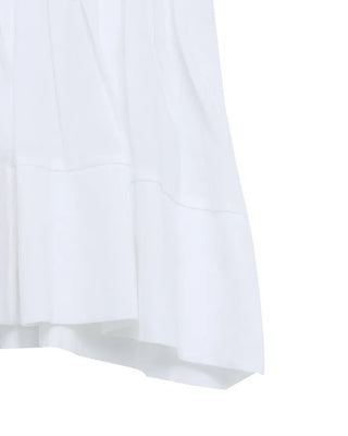 Pleated sleeveless blouse