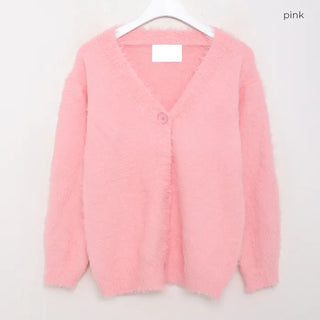 Soft Texture V-Neck Cardigan