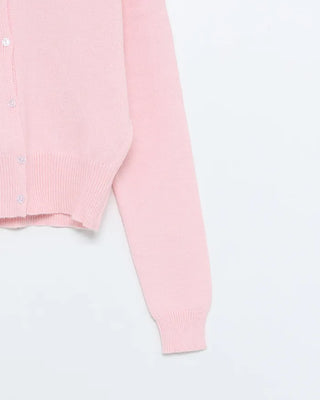V-neck basic cardigan