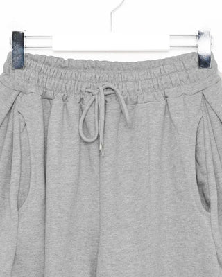 Side-tuck wide sweatpants