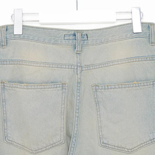 Unisex Mint Wash Wide Denim Pants