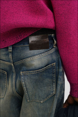 [MASONPRINCE] Durable Washed Jeans