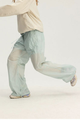 [Monterest] UPF50+ Water-Resistant Ruched Parachute Pants