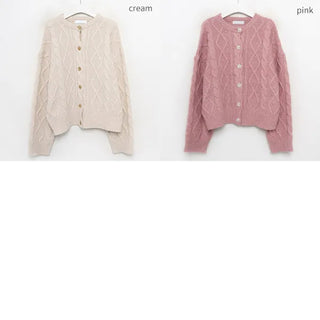 Round Cable Cardigan