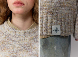 [Monterest] Multicolor Yarn Blend Crewneck Sweater