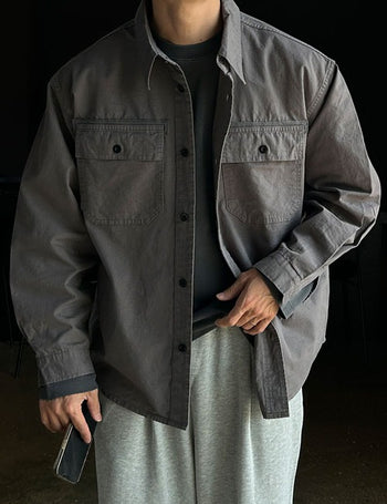 Rip Pigment Field Shirt Jacket (4 colors)