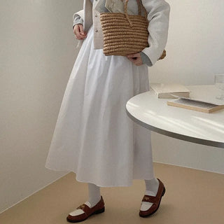 Cotton long skirt