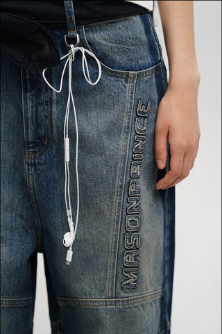 [MASONPRINCE] Workwear Structure Denim Pants