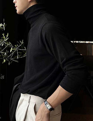 Long turtleneck knit top for inner wear (9 colors)