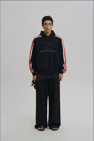 [MASONPRINCE] Raw Edge Stripe Track Set
