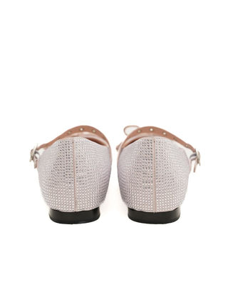 [Moromoro2] Rhinestone Bow Ballet Flats