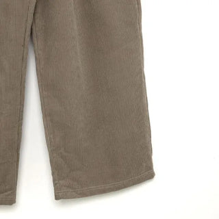 Corduroy Banded Wide Pants