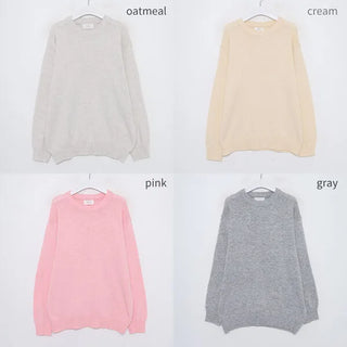 Cashmere wool round knit