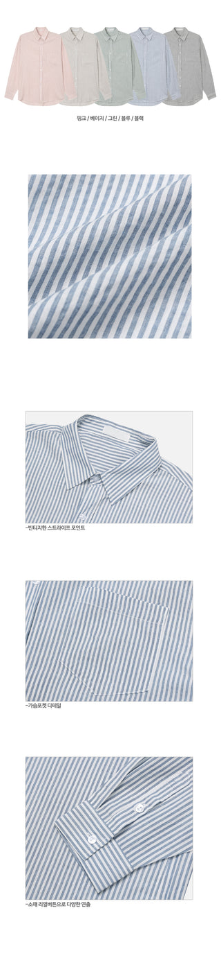 Norton Oversized Cool Stripe Shirt
