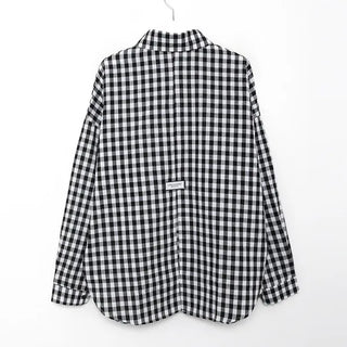 Loose check shirt
