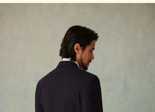 [CULTUM] 1930s Pinstripe Double-Breasted Peak Lapel Suit