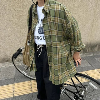 Boxy check shirt
