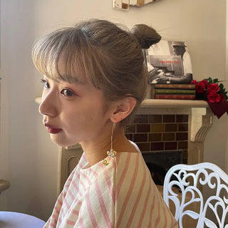 Gold drop earrings