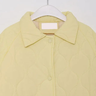 Oversized quilted down jacket
