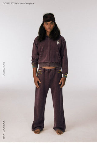 [CONP] Jamaica Beaded Zip-Up Sweatshirt