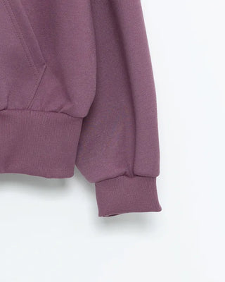 Cropped zip hoodie with pockets